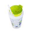 Contigo Bueno szívószálas gyerekkulacs snack tartóval, zöld robotos 350 ml Contigo Bueno szívószálas gyerekkulacs snack tartóval, zöld robotos 350 ml
