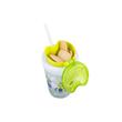 Contigo Bueno szívószálas gyerekkulacs snack tartóval, zöld robotos 350 ml Contigo Bueno szívószálas gyerekkulacs snack tartóval, zöld robotos 350 ml