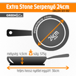 Green&Co. Extra Stone serpenyő 24cm 2,6mm Green&Co. Extra Stone serpenyő 24cm 2,6mm