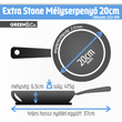 Green&Co. Extra Stone serpenyő mély, 20cm 2,6mm Green&Co. Extra Stone serpenyő mély, 20cm 2,6mm