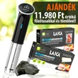 LAICA sous vide termo cirkulátor 1200W AJÁNDÉK főzőtasakkal és fóliával