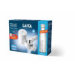 LAICA Genova HYDROSMART rendszerű csapra szerelhető mikroplasztik-stop vízszűrő + ajándék LAICA fém palack 0,5 liter