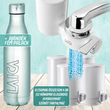 LAICA Genova HYDROSMART rendszerű csapra szerelhető mikroplasztik-stop vízszűrő 12 hónapra elegendő szűrőbetéttel + ajándék LAICA fém palack 0,5 liter LAICA Genova HYDROSMART rendszerű csapra szerelhető mikroplasztik-stop vízszűrő 12 hónapra elegendő szűrőbetéttel + ajándék LAICA fém palack 0,5 liter