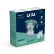 LAICA Stream Line Tiffany türkiz vízszűrő kancsó digitális kijelzővel 1 db HEALTHEXPERT bi-flux szűrőbetéttel