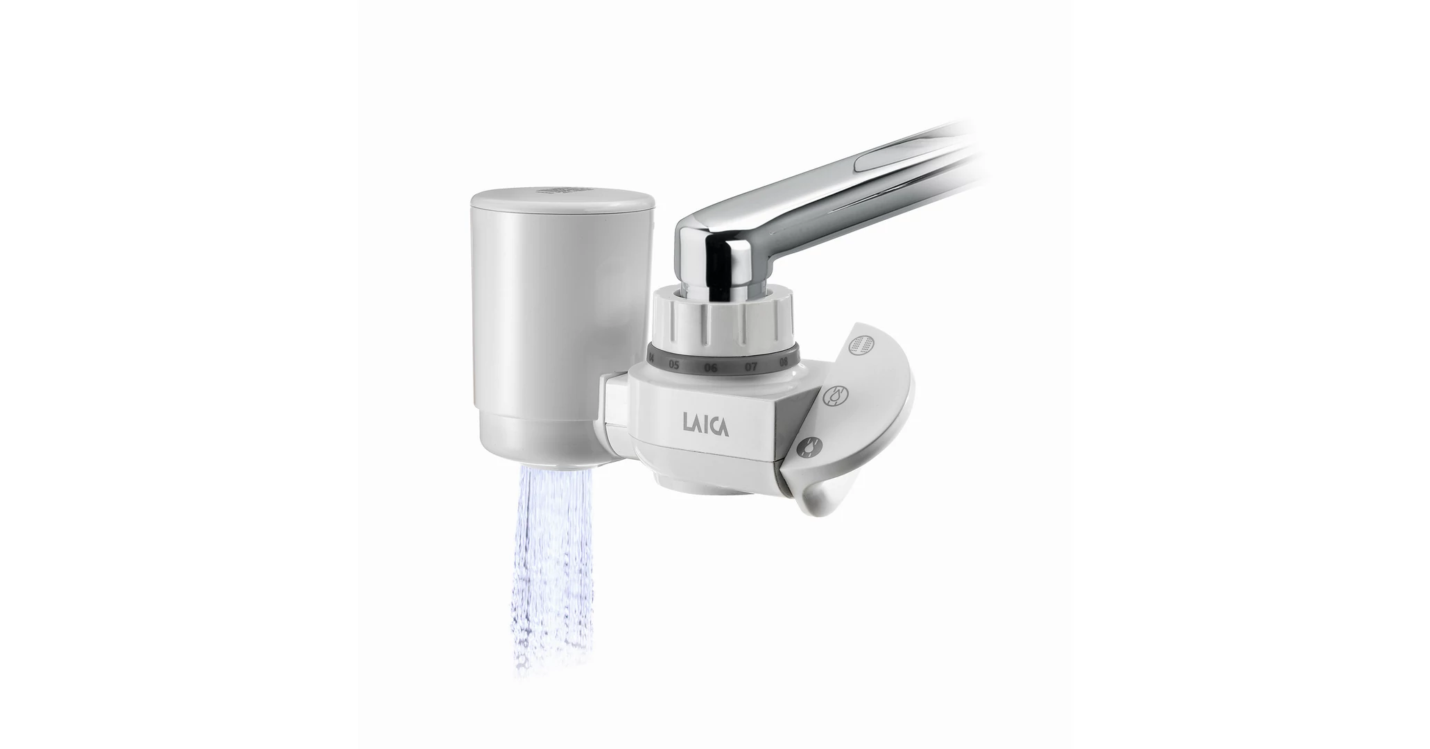 Laica RK10A Genova avec filtre Hydrosmart Made in Italy, 900 eau filtrée, adaptateurs pour