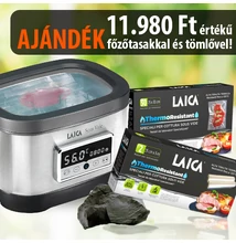 LAICA 8L-es sous vide medencés főző 700w AJÁNDÉK főzőtasakkal és fóliával