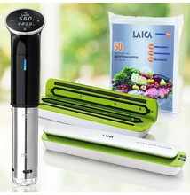 LAICA "Első lépések" sous vide csomag vákuumos fóliahegesztővel és vákuum zacskóval
