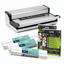 LAICA PRÉMIUM PRO 40 cm-es vákuumos fóliahegesztő gép 25 L / perc 47.000 Ft értékű AJÁNDÉK vákuumfóliával és tömlővel