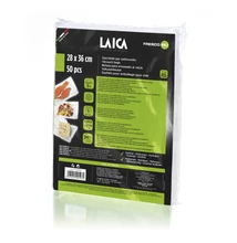 LAICA BPA mentes vákuum zacskó (50db légcsatornás, EXTRA erős 28*36cm-es vákuumtasak vákuumcsomagoláshoz)