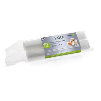 LAICA BPA mentes vákuumfólia tömlő (2db légcsatornás, EXTRA erős 28cm*600cm-es vákuumcsomagoló tekercs)