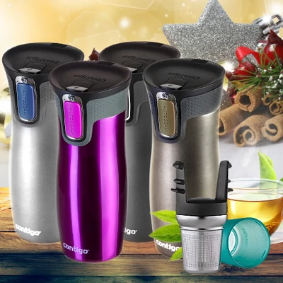 Contigo West Loop termosz 470 ml + ajándék teaszűrő