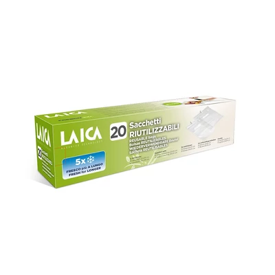 LAICA simítózáras vákuum zacskó szett pumpa nélkül (20 db zacskó)