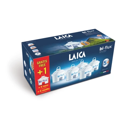 LAICA univerzális bi-flux 5 db+1 db ajándék vízszűrőbetét (összesen 6 db)