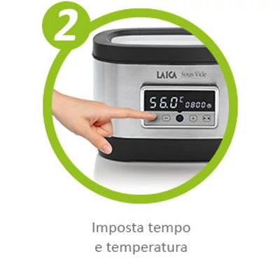 LAICA 8L-es sous vide medencés főző 700w