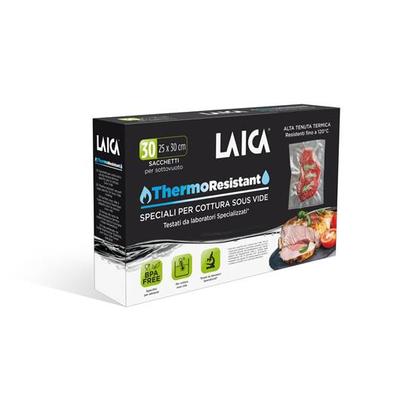 LAICA sous vide vákuum zacskó szuvidáláshoz (30db BPA mentes, légcsatornás 25*30cm-es főzőtasak)