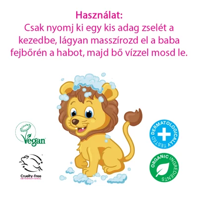 Ecozone Baby & Kids kamilla illatú baba sampon 300 ml