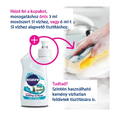 Ecozone sensitive folyékony mosogatószer 500ml