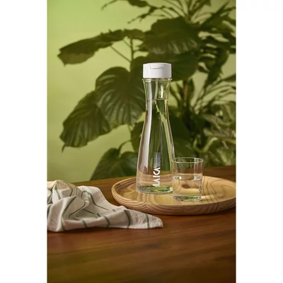 LAICA GlaSSmart üveg vízszűrő palack 1,1 liter, 1 db FAST DISK szűrővel 