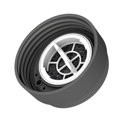 myLAICA komplett csomag 4 hónapra (vízszűrő kulacs 1+3 db AJÁNDÉK FAST DISK szűrővel, matt piros színben, rozsdamentes acél, szilikon pánttal, 0,55 liter) 