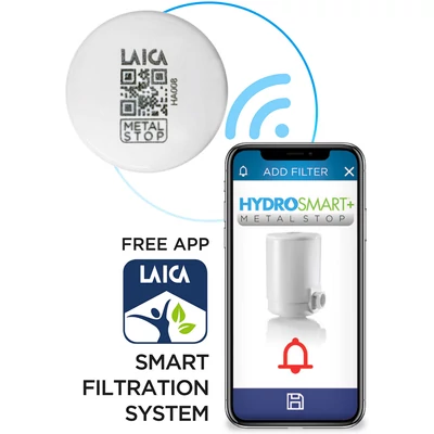 LAICA 3 állásos MikroPLASTIK-STOP és METAL STOP HYDROSMART rendszerű csapra szerelhető vízszűrő