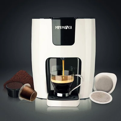 CSOMAGOLÁSSÉRÜLT Minimoka espresso kávéfőző - 4 az 1-ben 