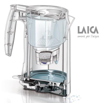 LAICA 2400 W-os Vízforraló  vízszűrő  funkcióval 